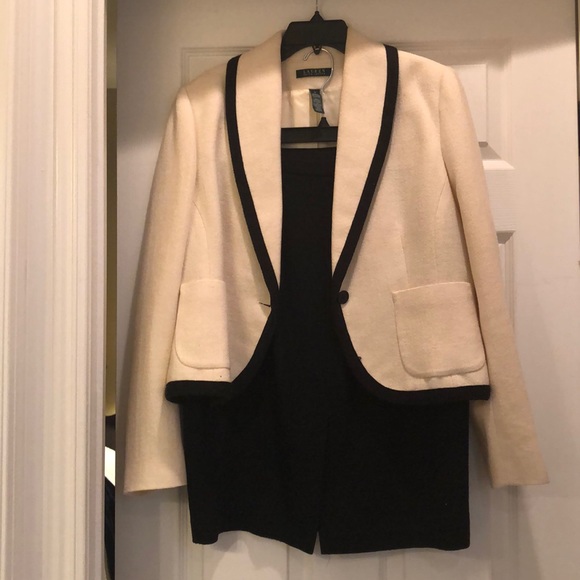Ralph Lauren cream jacket with black trim - Picture 1 of 2